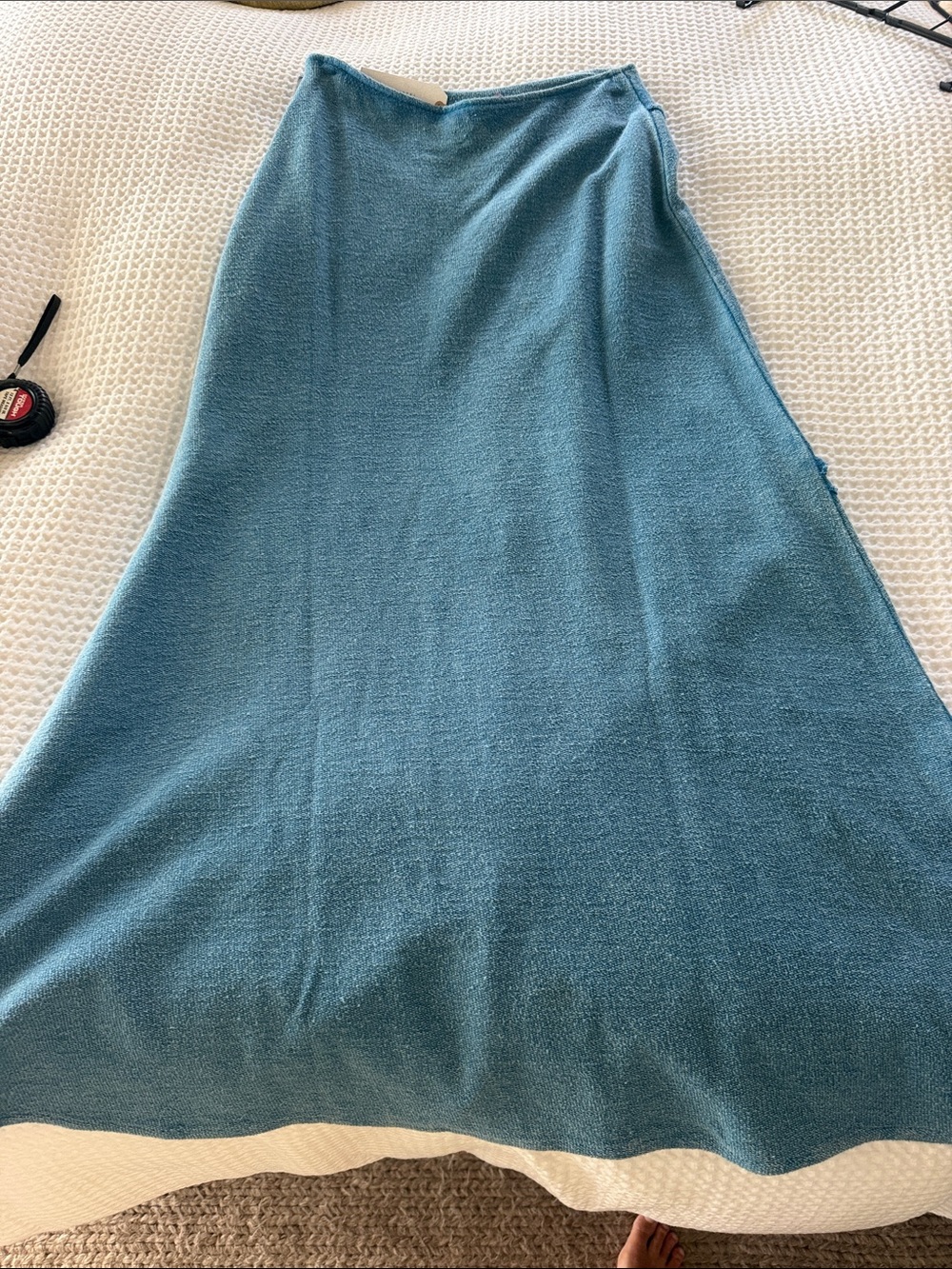 EARTHBOUND Blue Panel A-Line Skirt - Picture 6 of 13